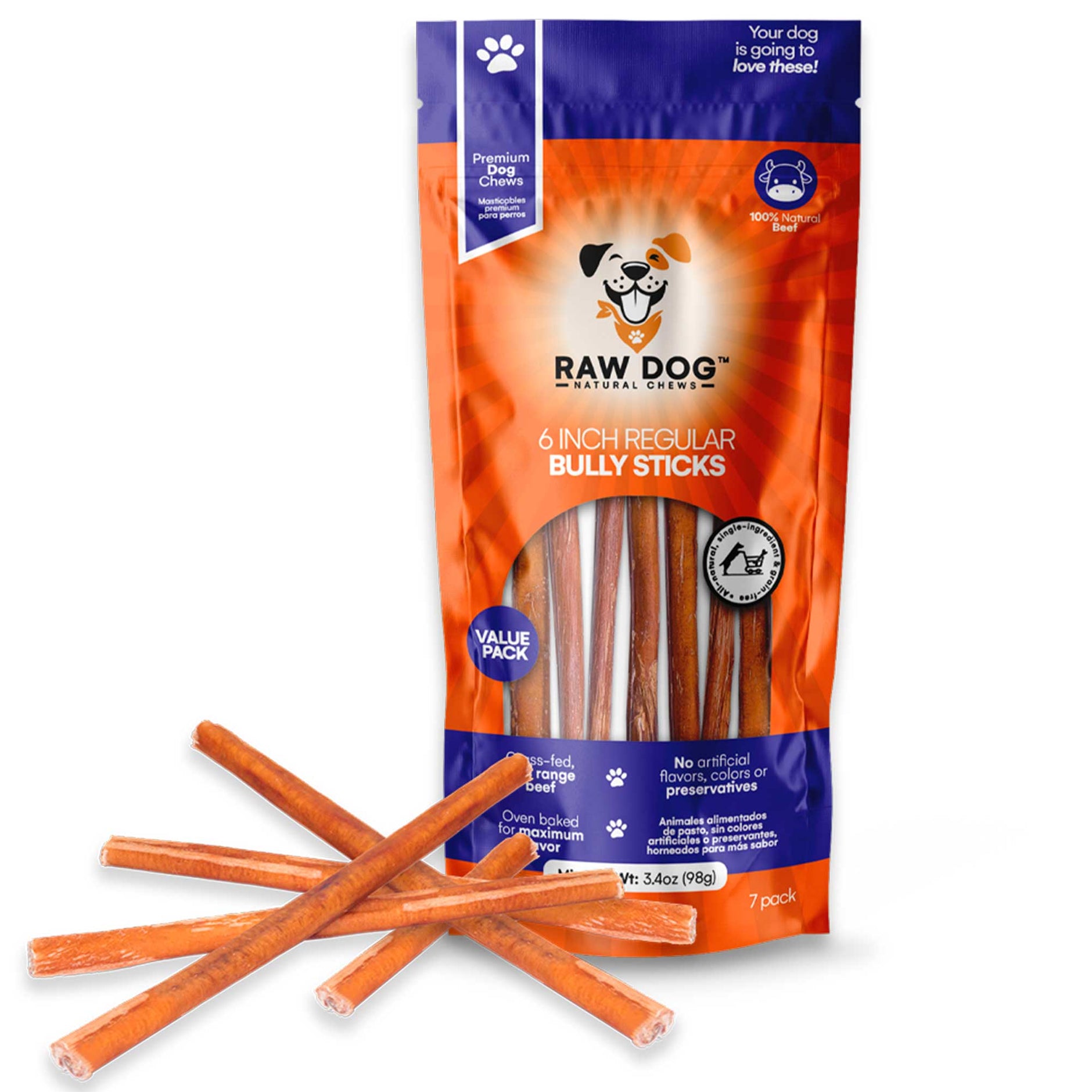 All Natural Bully Sticks for Dogs and Puppies RAW DOG CHEWS